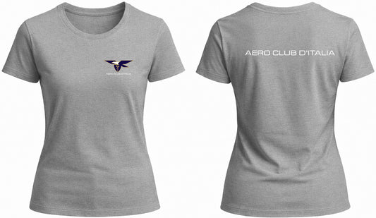 AECI-002D. T-Shirt Donna Aero Club Italia - Logo