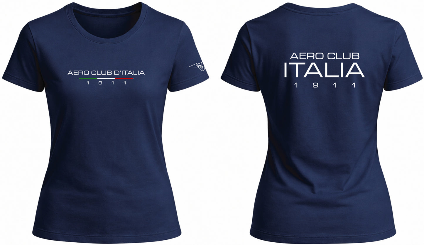 AECI-001D. T-Shirt Donna Aero Club Italia