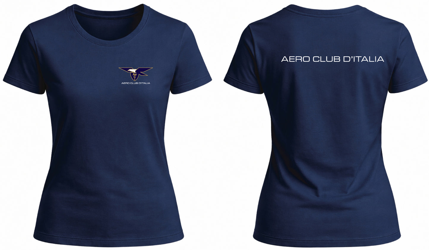 AECI-002D. T-Shirt Donna Aero Club Italia - Logo