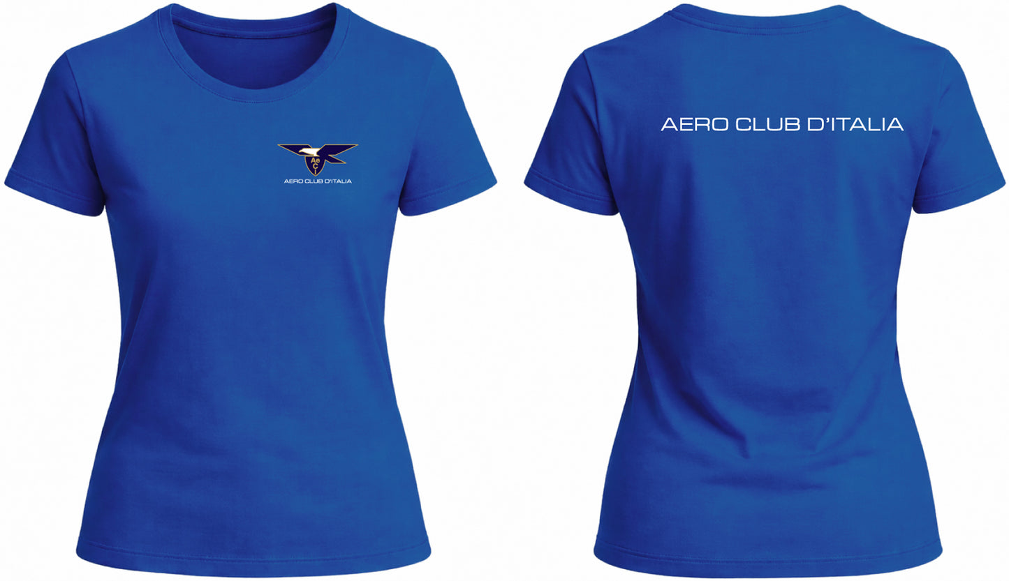 AECI-002D. T-Shirt Donna Aero Club Italia - Logo