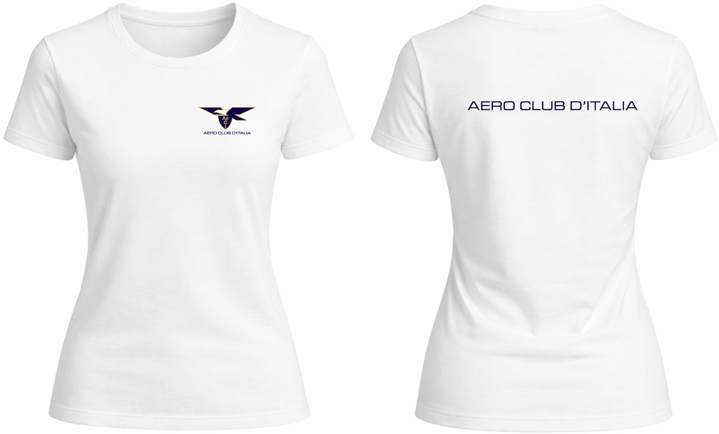 AECI-002D. T-Shirt Donna Aero Club Italia - Logo