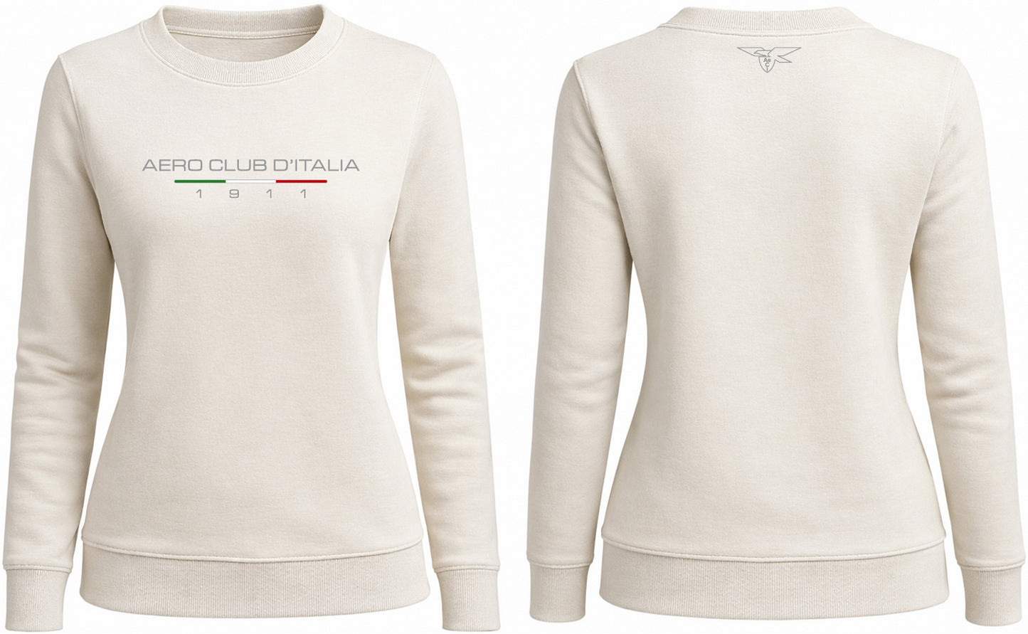 AECI-006D. Felpa Girocollo Leggera Donna Aero Club Italia
