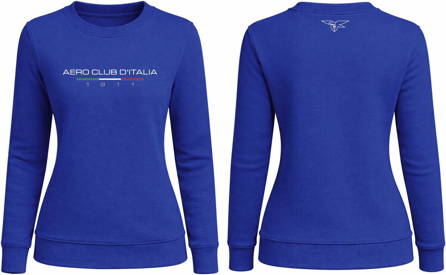 AECI-006D. Felpa Girocollo Leggera Donna Aero Club Italia