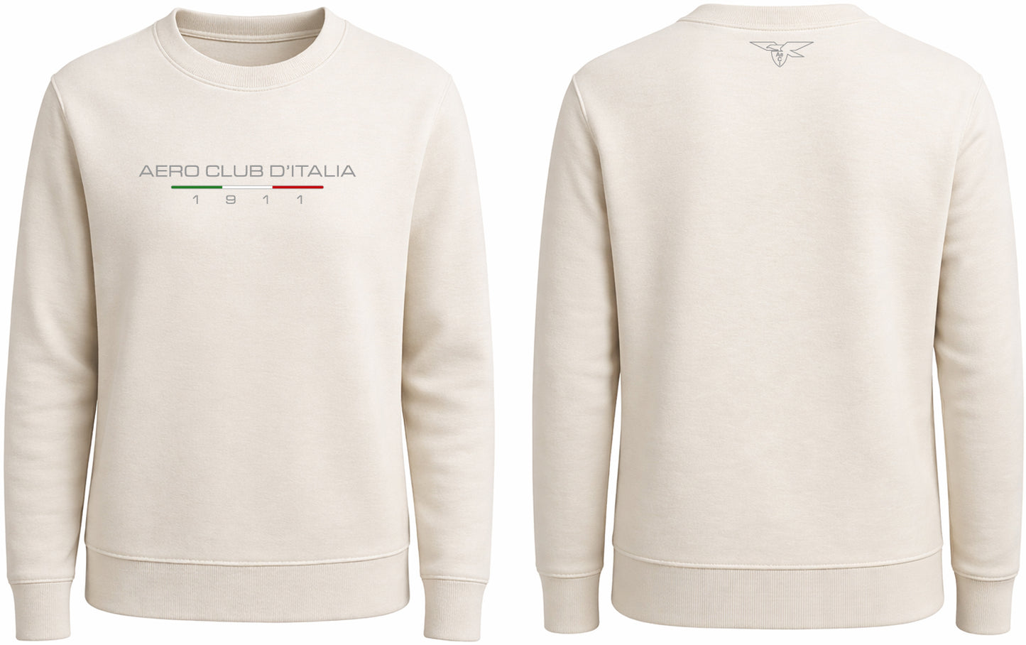 AECI-006U. Felpa Girocollo Leggera Uomo Aero Club Italia