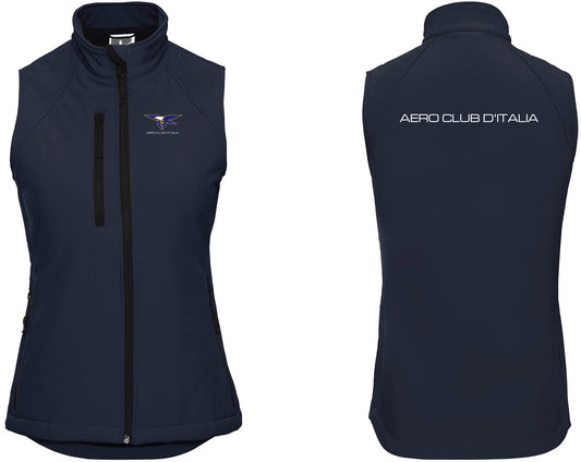 AECI-007D. Gilet Softshell Donna Aero Club Italia
