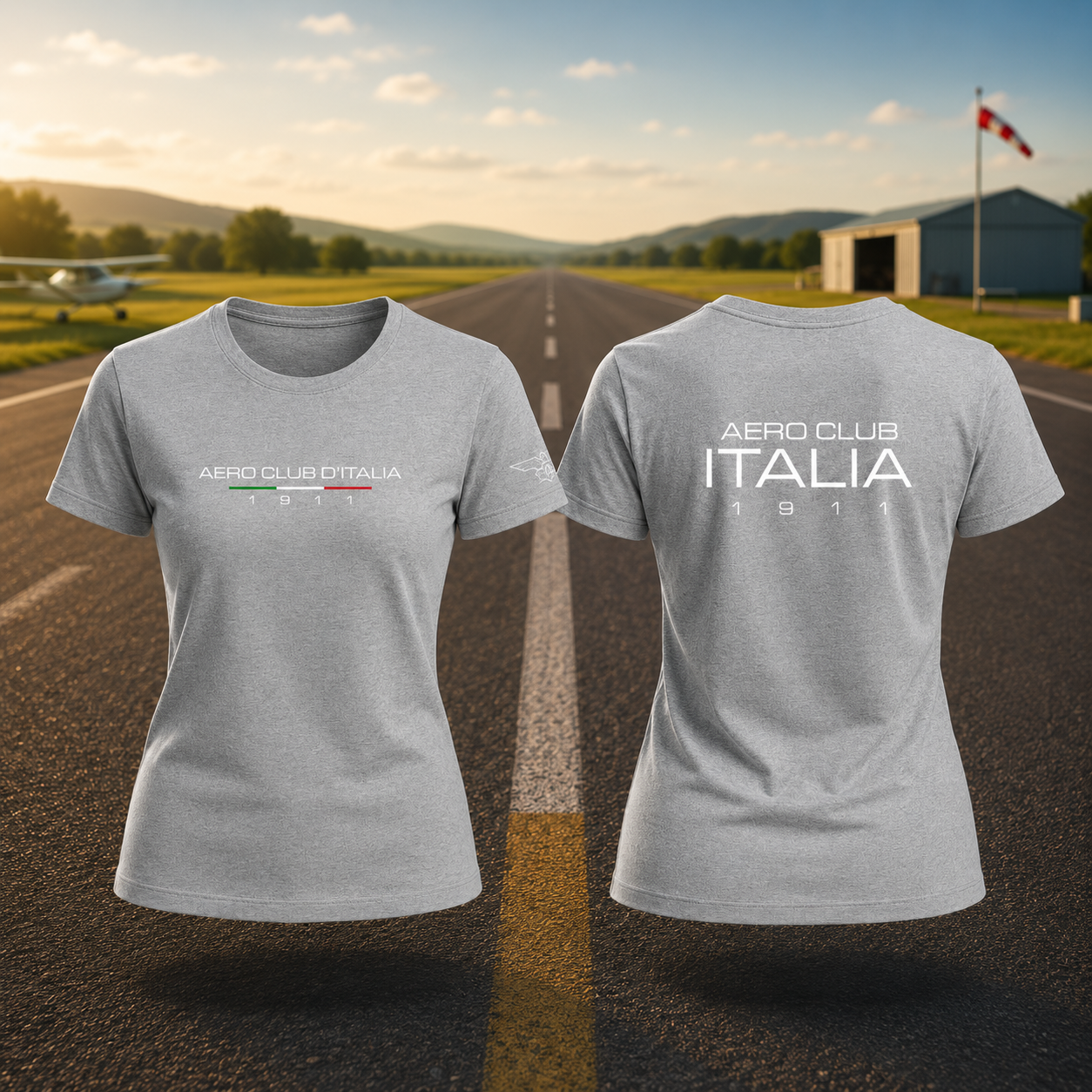 AECI-001D. T-Shirt Donna Aero Club Italia