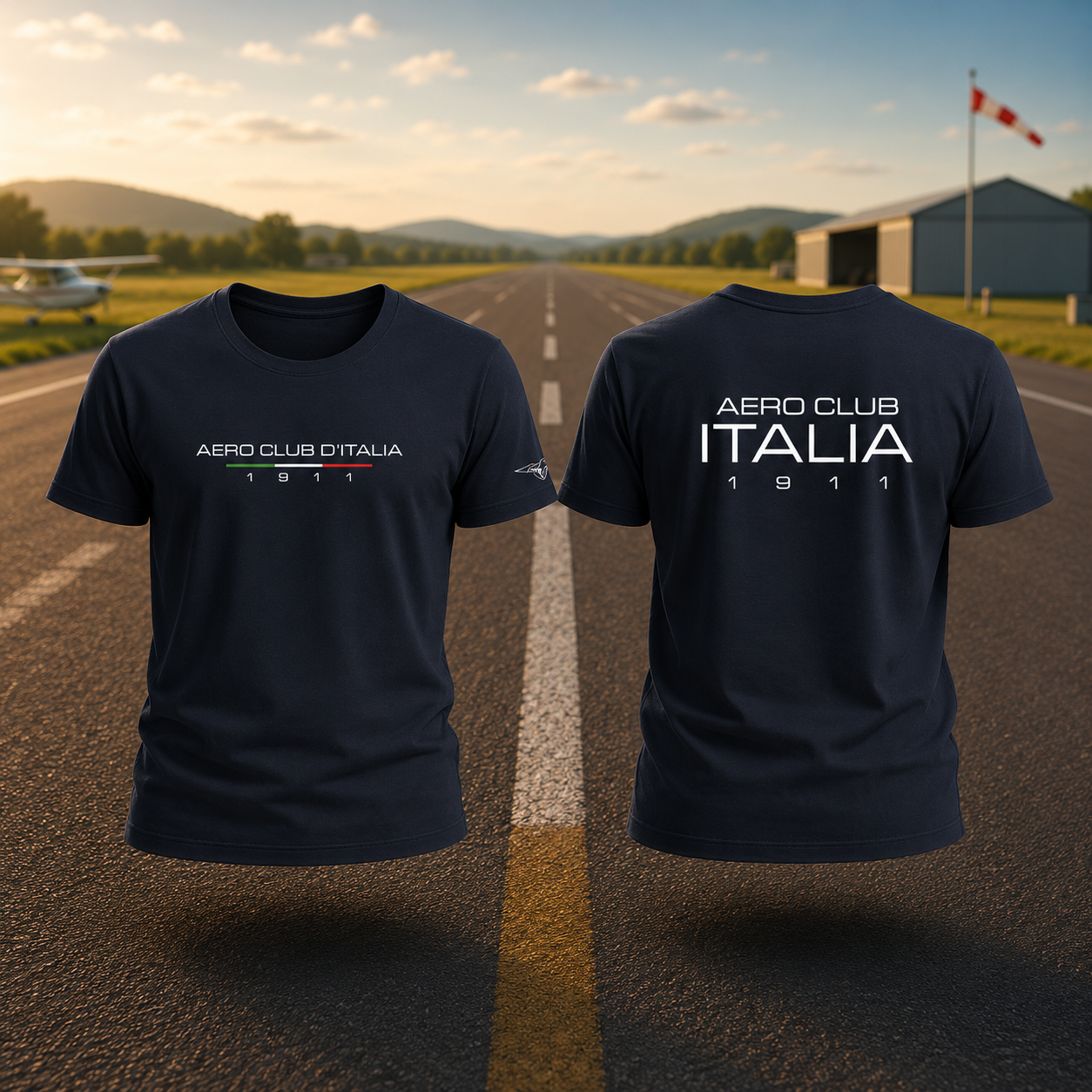 AECI-001U. T-Shirt Uomo Aero Club Italia