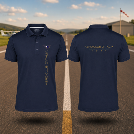 AECI-003U. Polo Uomo Aero Club Italia