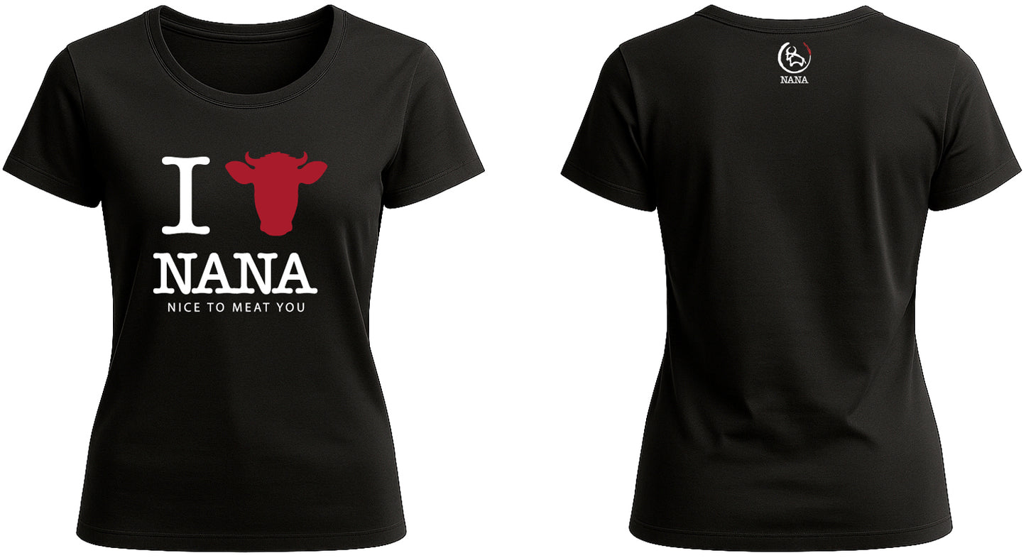 T-SHIRT DONNA. I LOVE NANA.