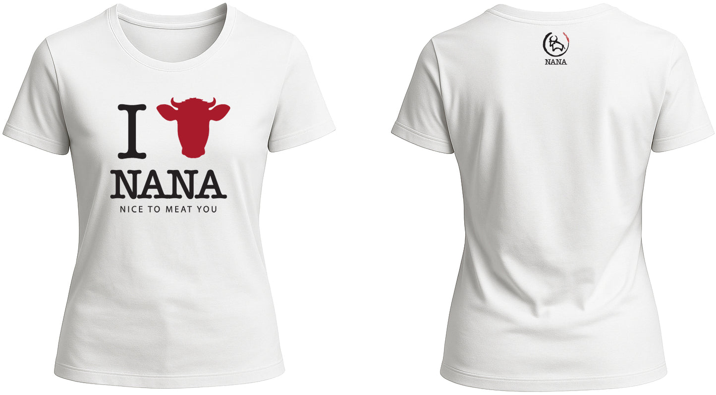 T-SHIRT DONNA. I LOVE NANA.