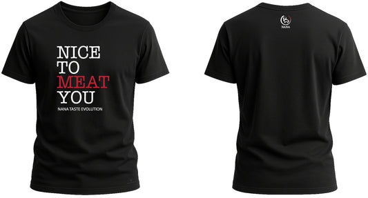 T-SHIRT UOMO. NICE TO MEAT YOU.