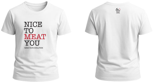 T-SHIRT UOMO. NICE TO MEAT YOU.